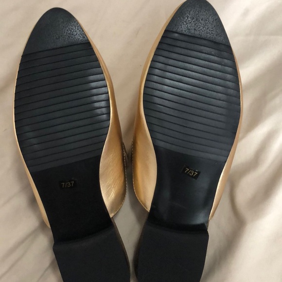 Mark Jenkins Metallic Gold Mules - Picture 4 of 5